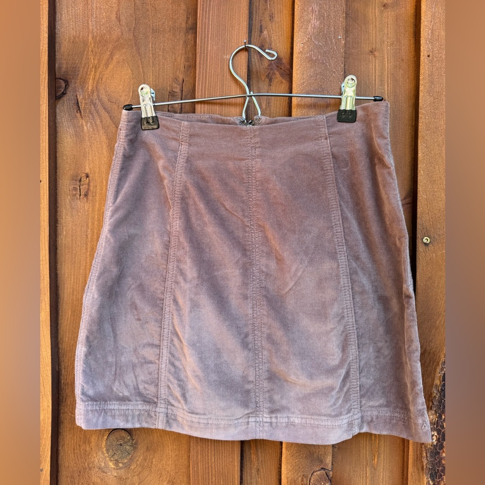 Free People Corduroy Velvet Mini Skirt Size 6